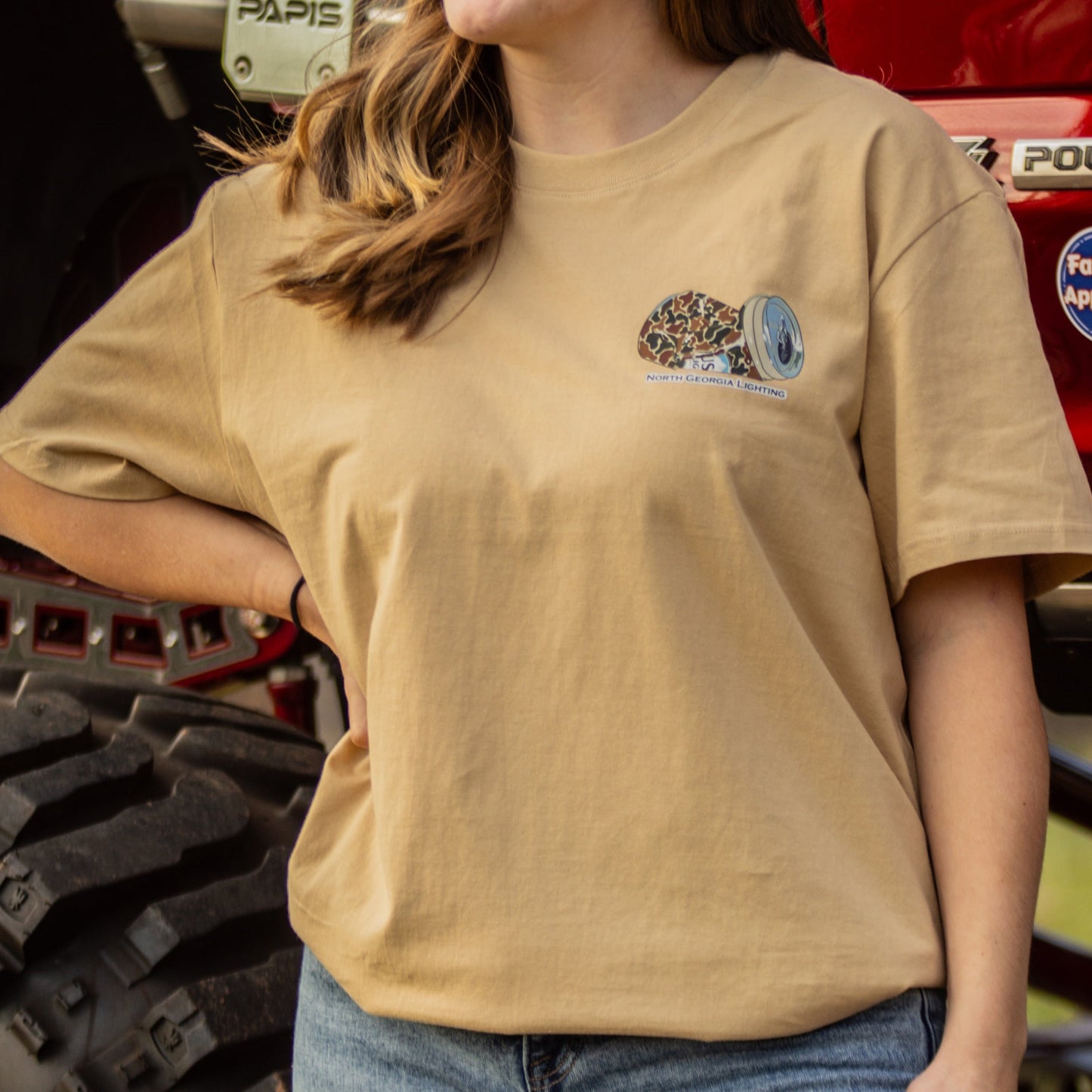 Old School Duck Camo 'Bright Lights' Tee