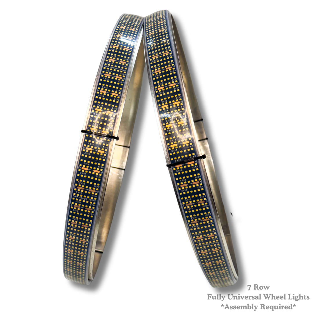 7 Row Pure White Wheel Lights