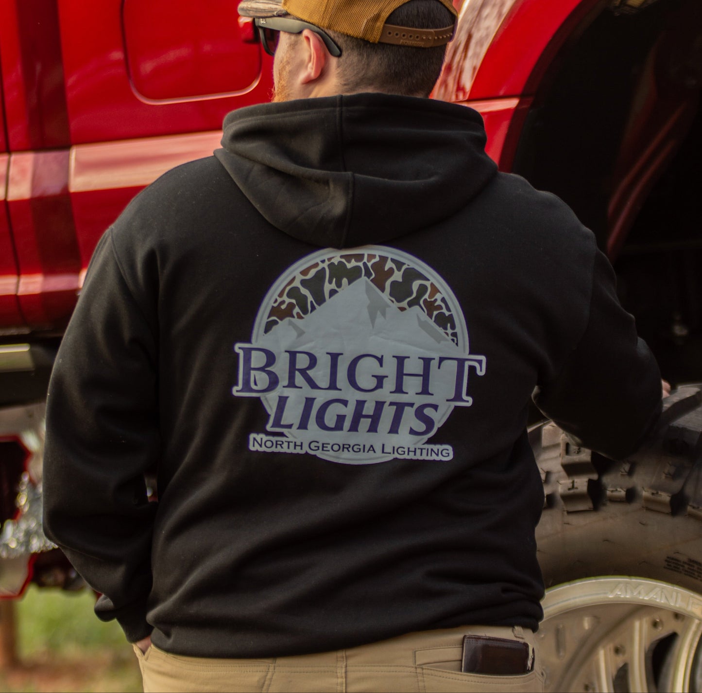 Old School Duck Camo 'Bright Lights' Hoodie