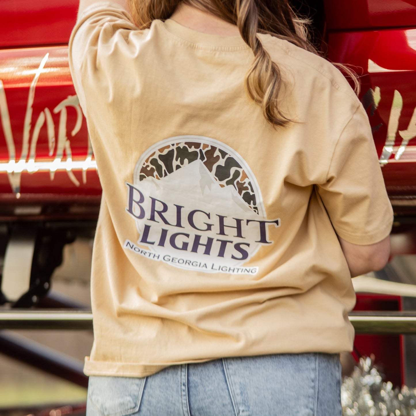 Old School Duck Camo 'Bright Lights' Tee