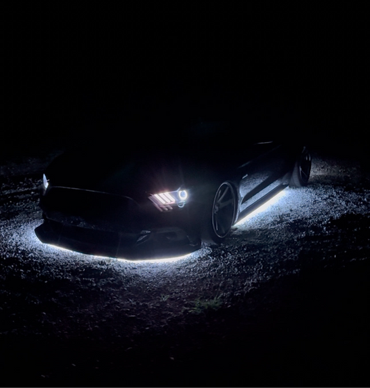Dream Flow Car LED Underglow Kit – 360° Flowing Colors + Pure White Mode