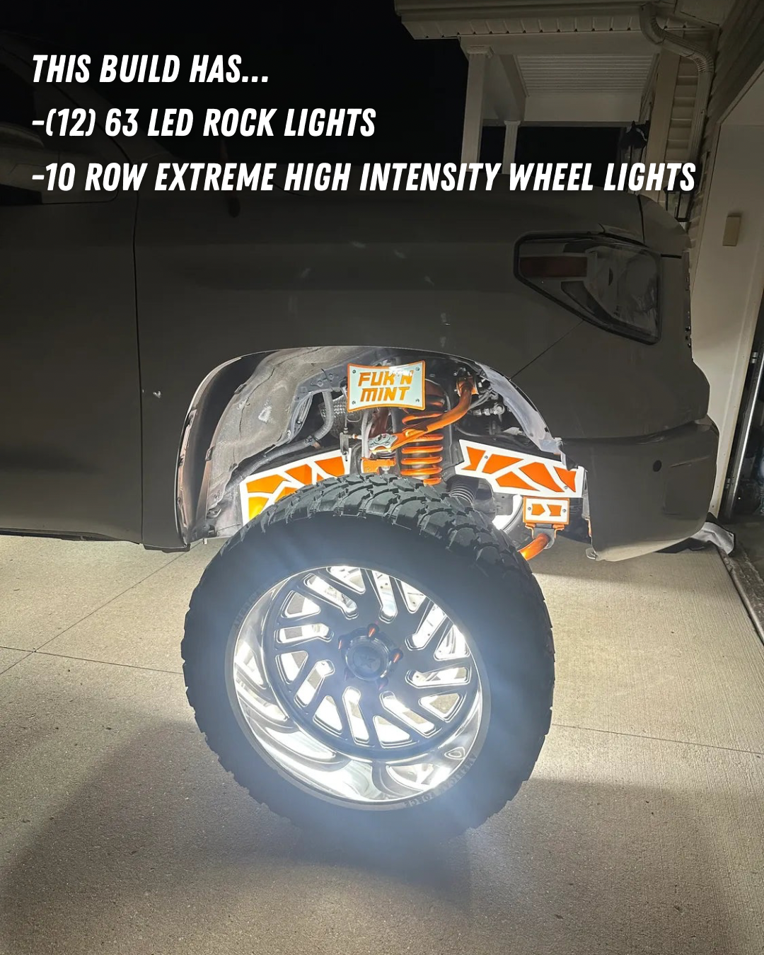 63 LED Pure White Rock Lights
