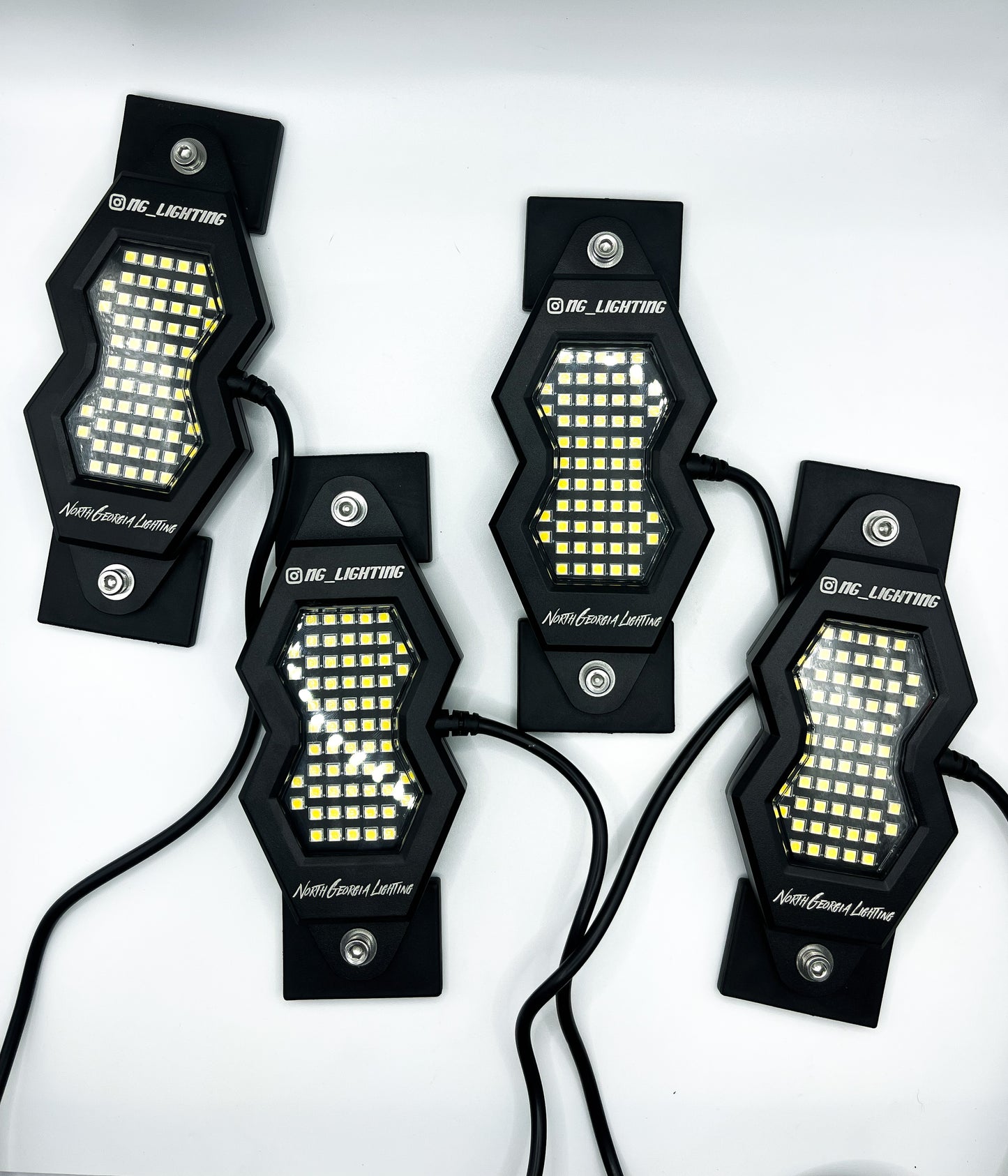 63 LED Pure White Rock Lights